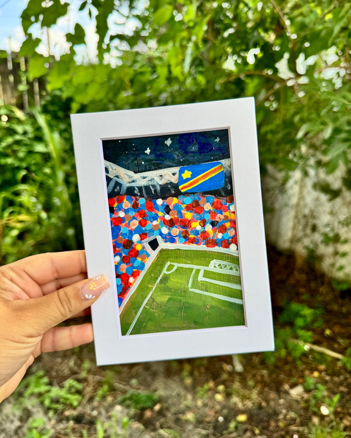 "Congo DR WC '26" Matted Frame