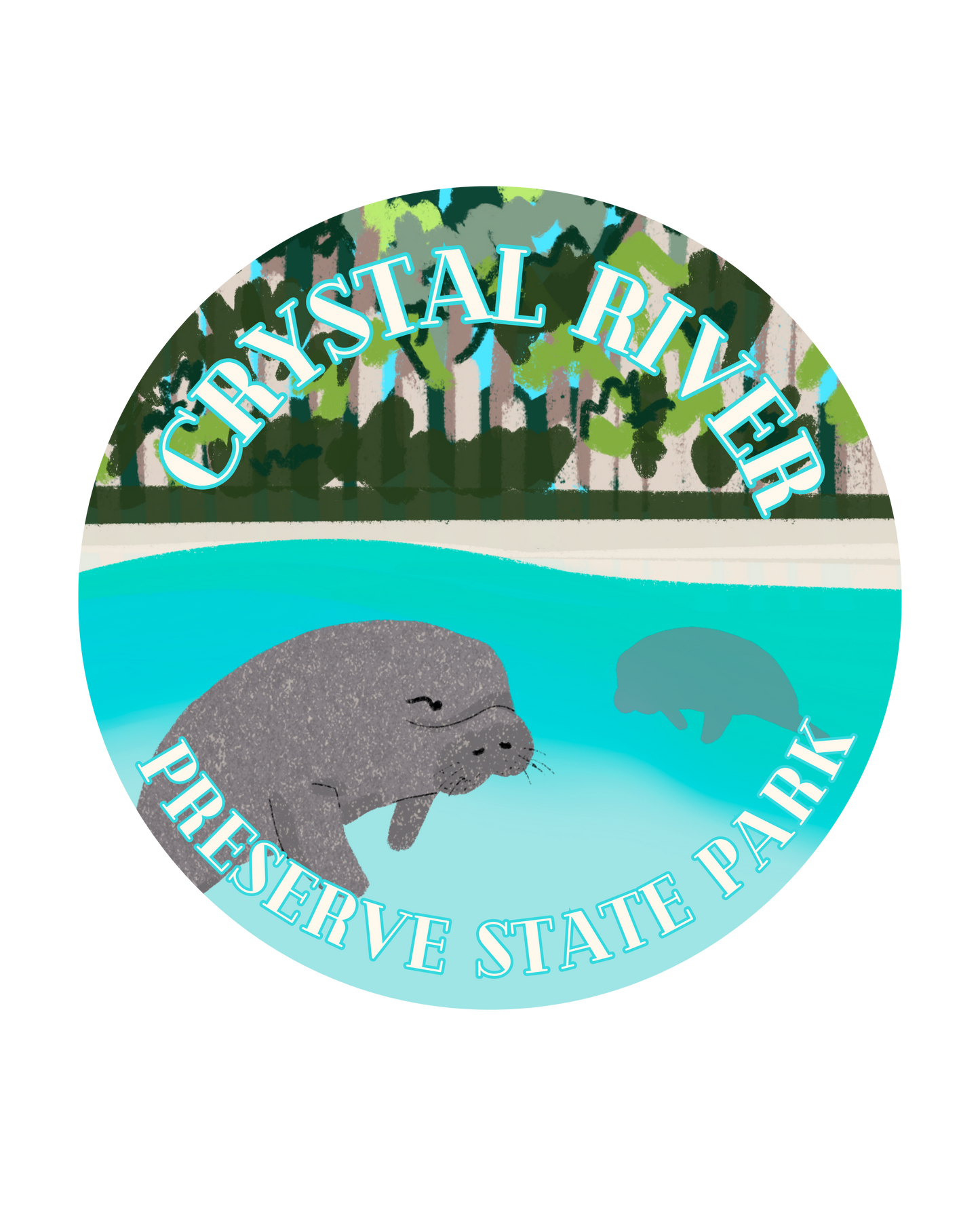 "Crystal River Preserve State Park" Sticker