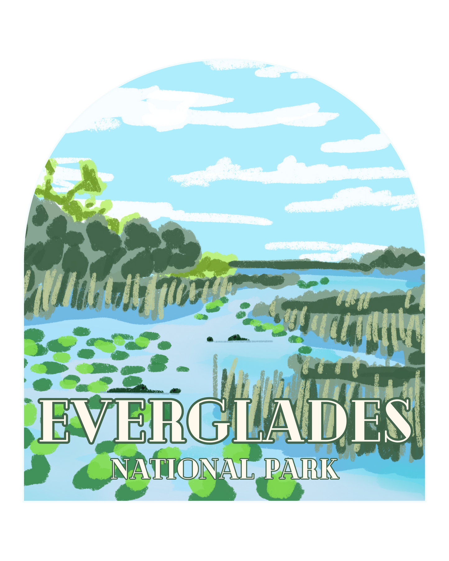 "Everglades National Park" Sticker