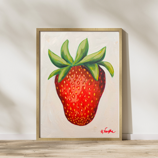 "Plant City Strawberry" Art Print