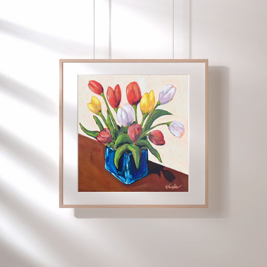 "Tulips on My Front Step" Art Print