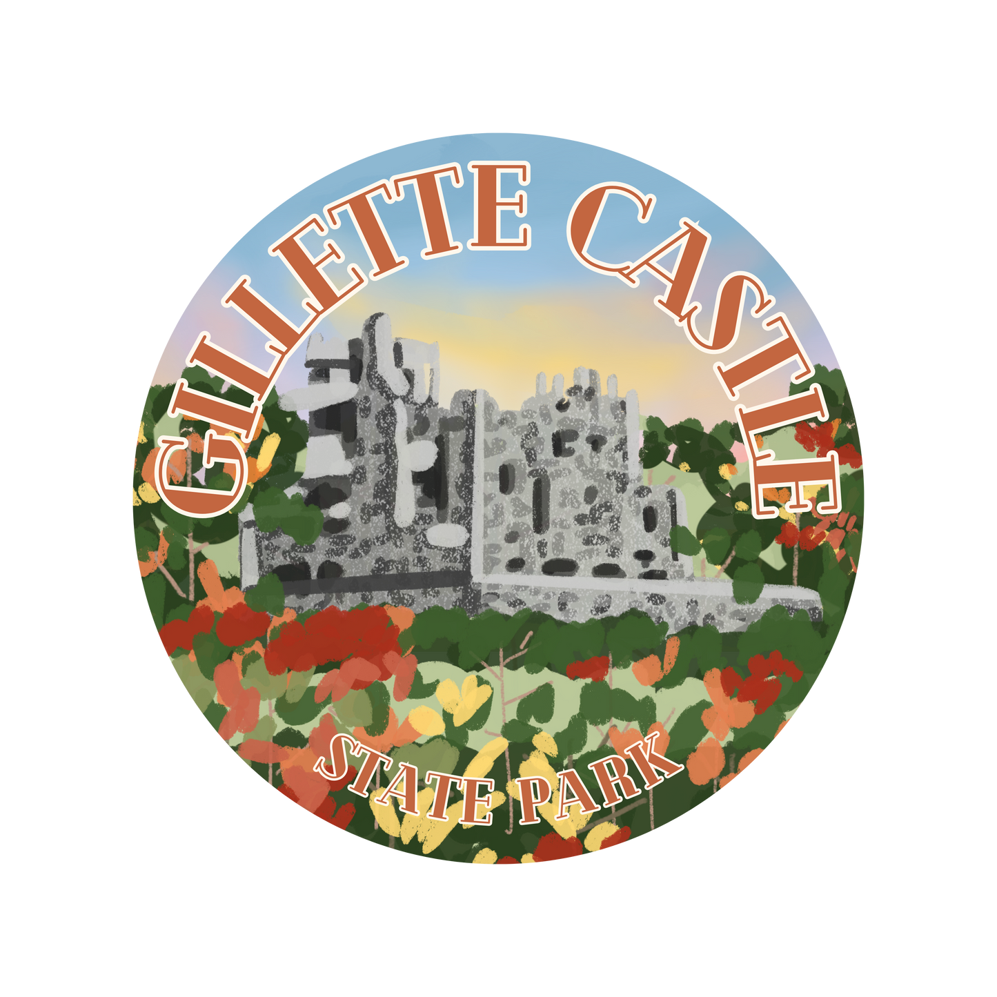 "Gillette Castle State Park" Sticker