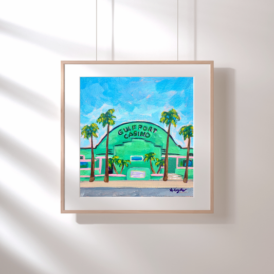 "Gulfport Casino" Art Print