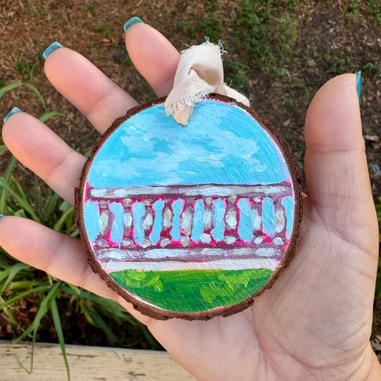 Bayshore Wood Slice Ornament