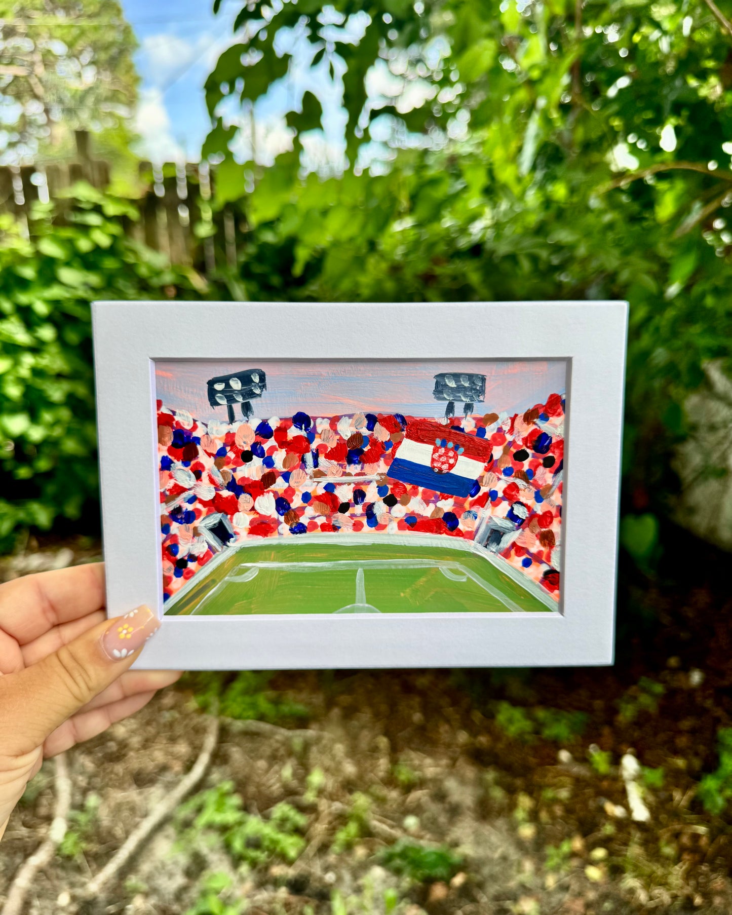 "Croatia WC '26" Matted Frame