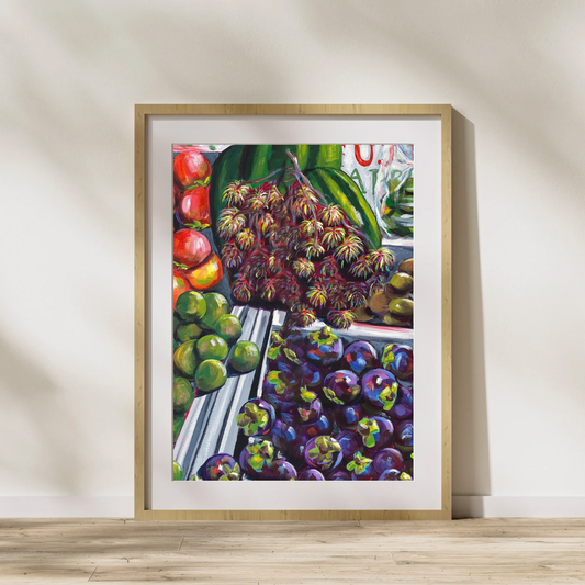 "Siem Reap Fruit Stand" Art Print