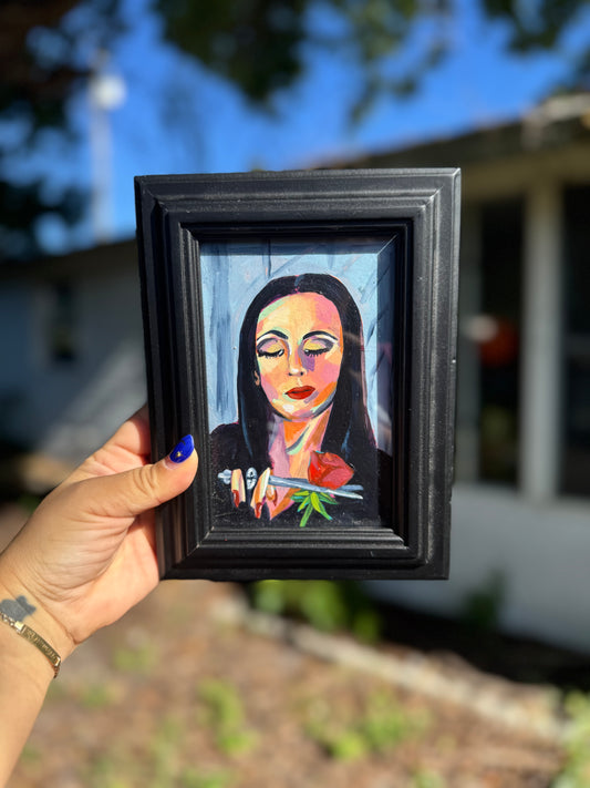 "Morticia" 5x7 Framed