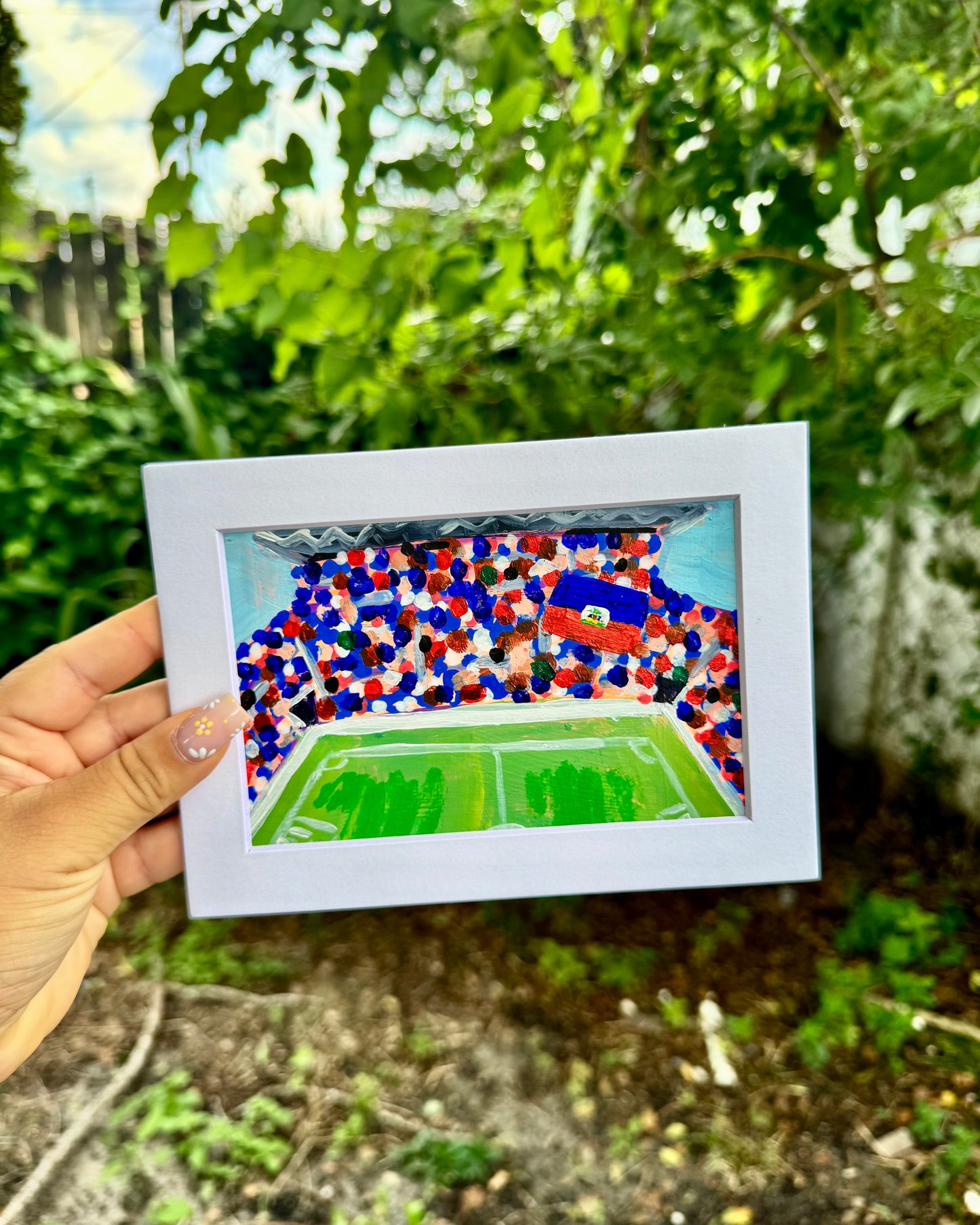 "Haiti WC '26" Matted Frame
