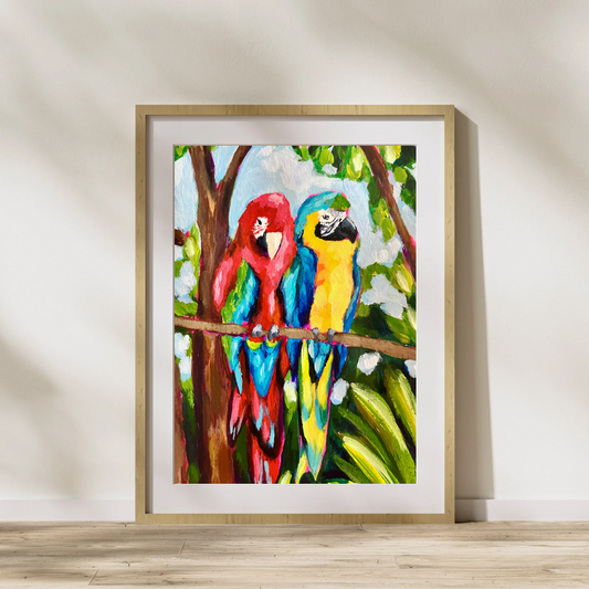 "Macaws" Art Print