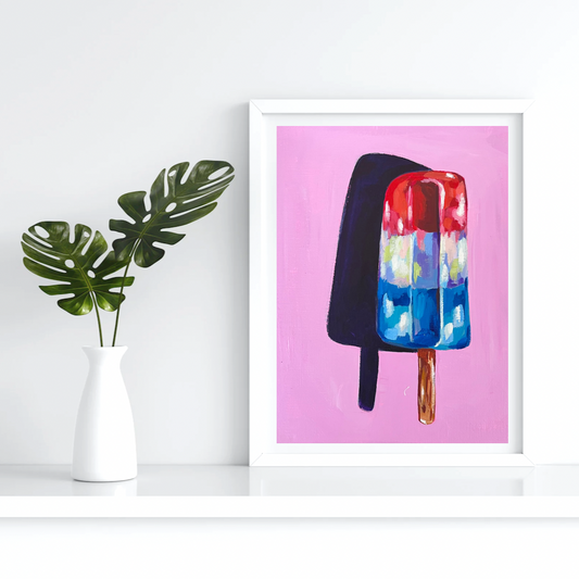 "Firecracker Popsicle Study" 8x10 Unframed