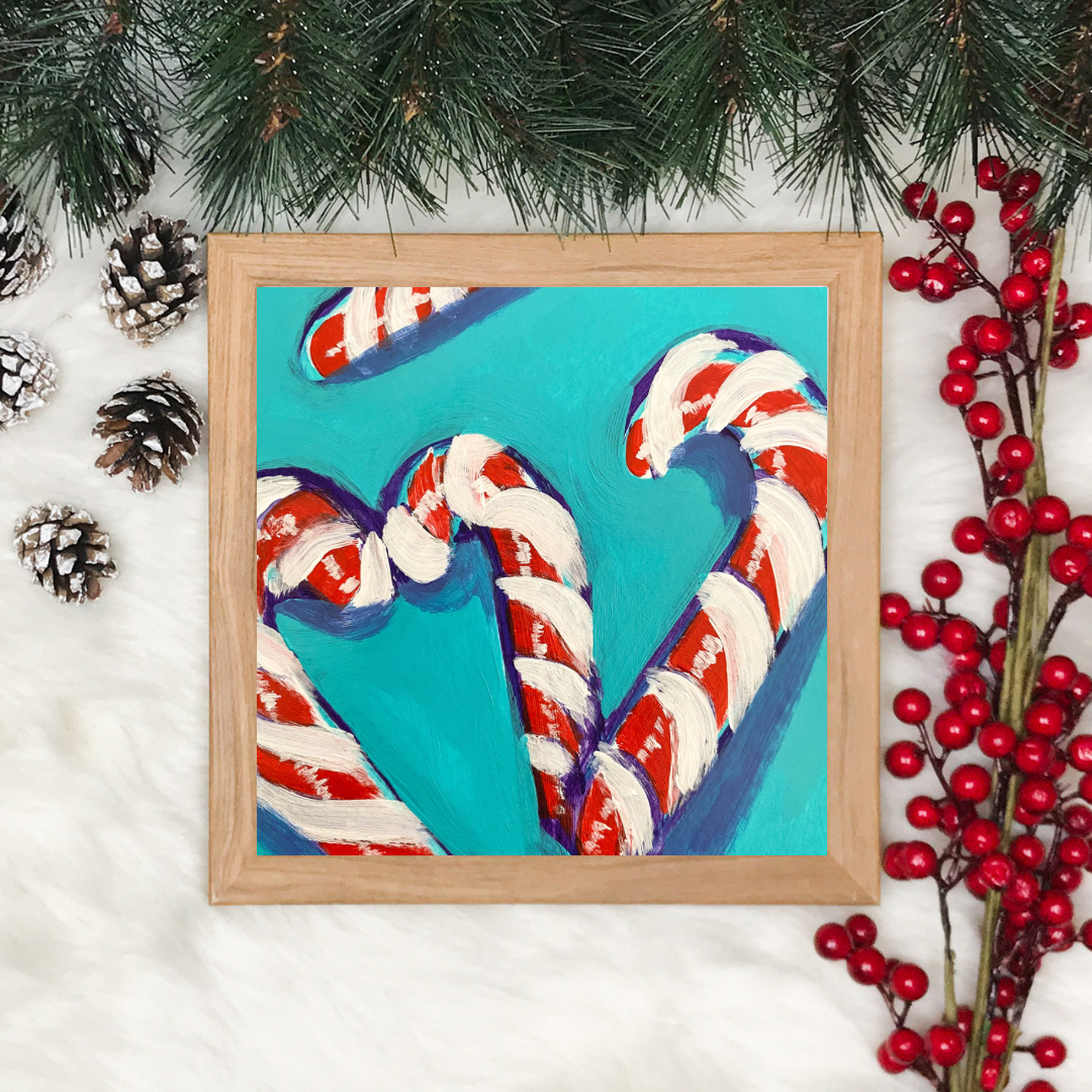 "Candy Canes" Art Print