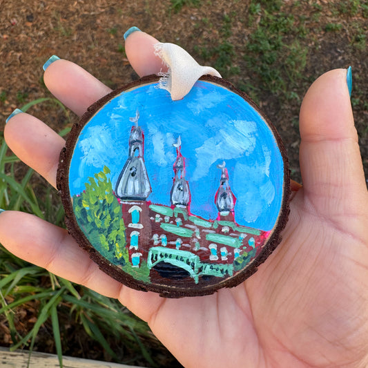 Minarets #2 Wood Slice Ornament