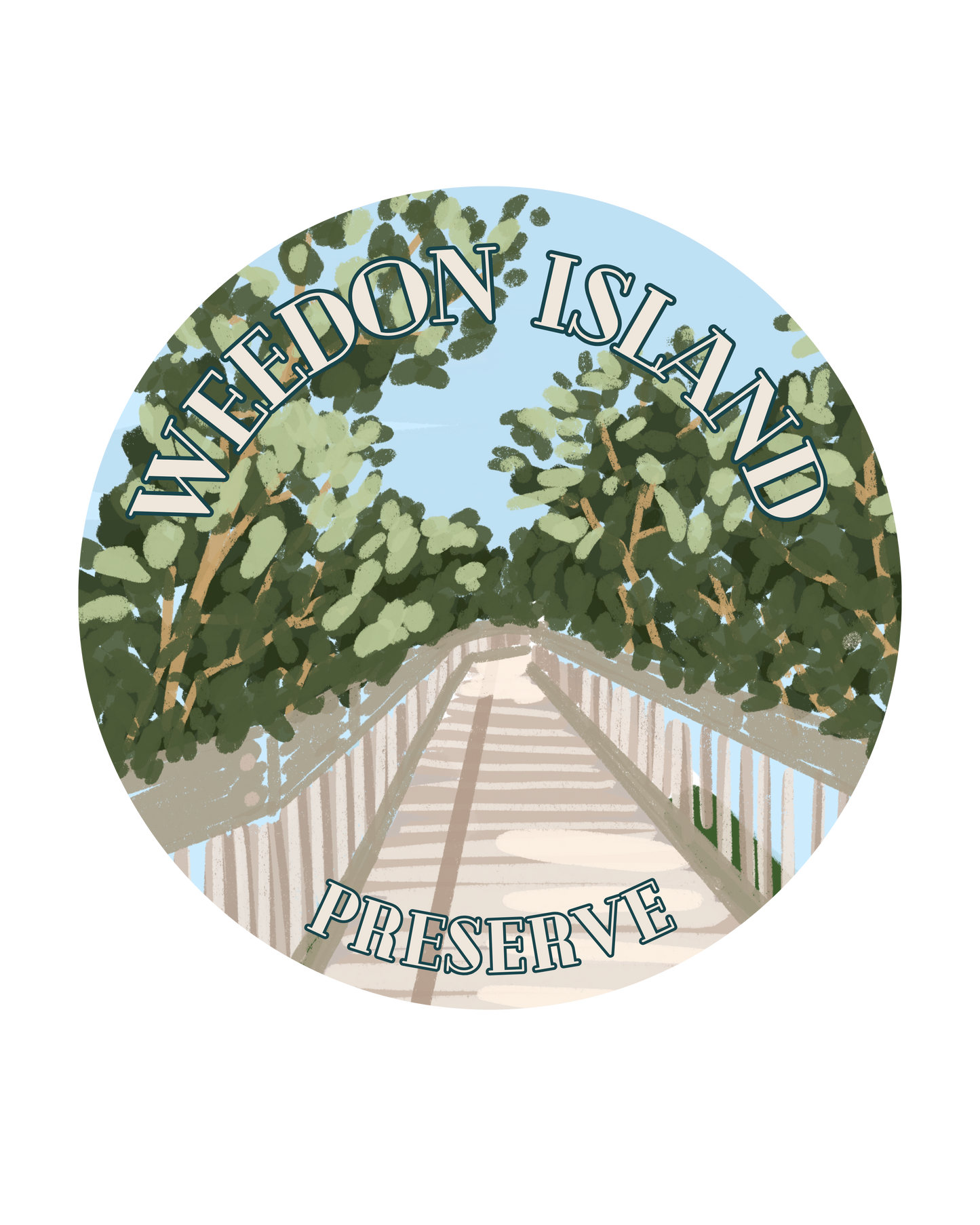 "Weedon Island Preserve" Sticker
