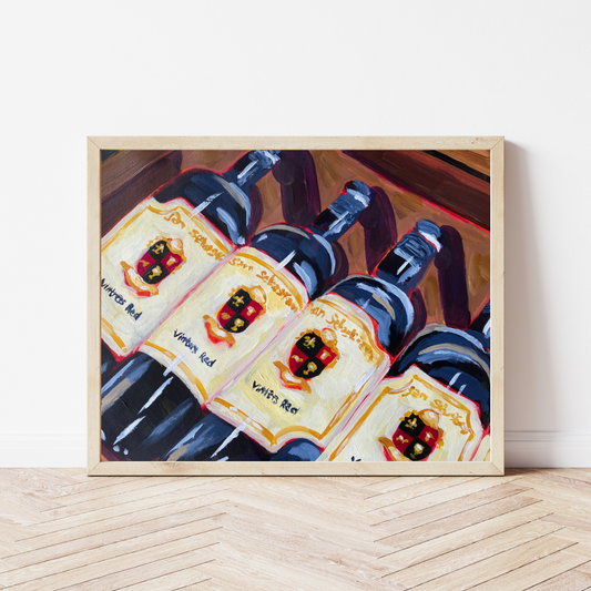 "Vintner's Red" Art Print