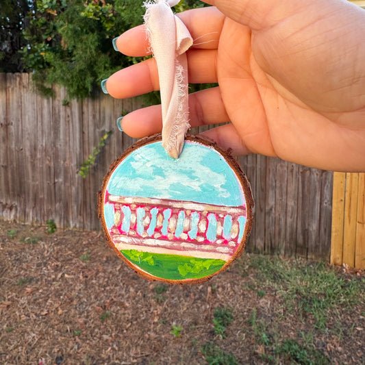 Bayshore Wood Slice Ornament