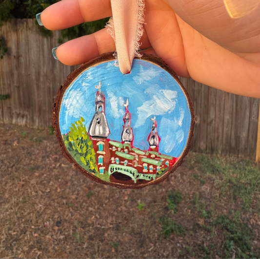 Minarets #2 Wood Slice Ornament