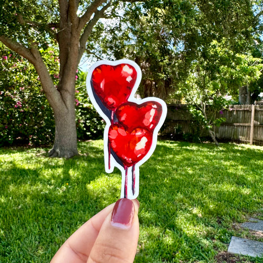 "Heart Balloons" Sticker