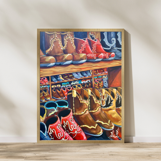 "Allens Boots" Art Print