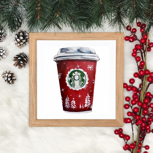 "Holiday Red Cup" Art Print