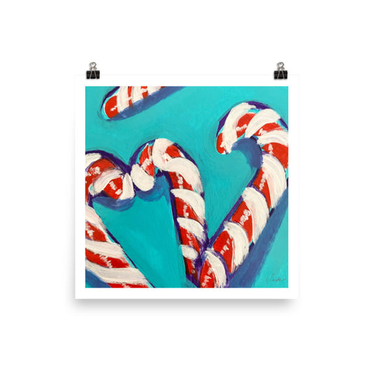 "Candy Canes" Art Print