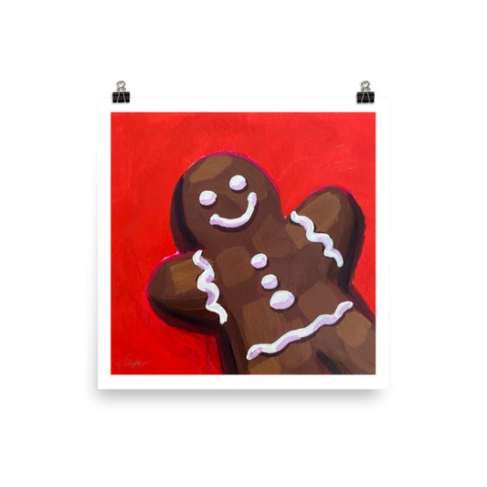 "Gingerbread Man" Art Print