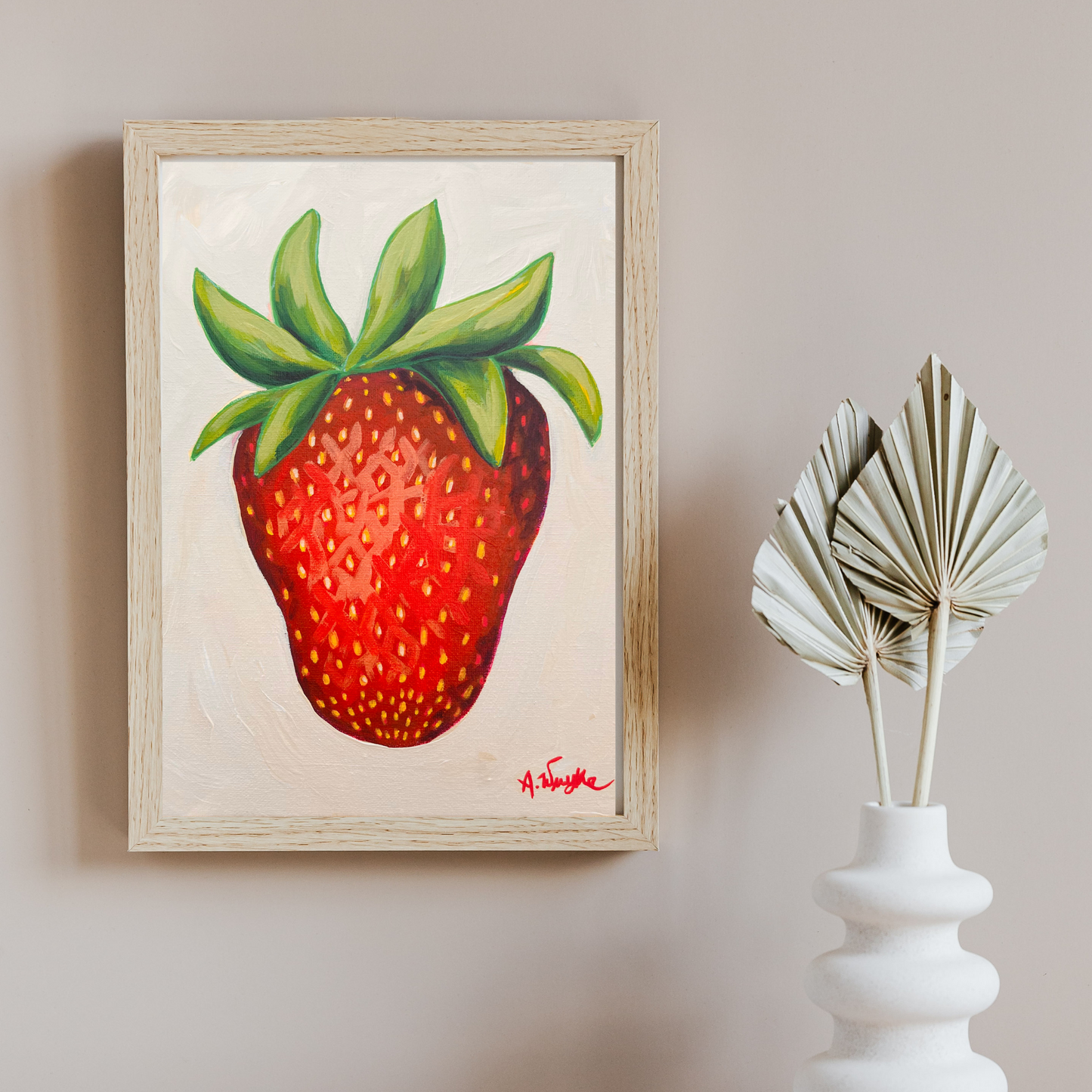 "Plant City Strawberry" 9x12 Unframed