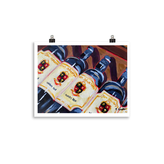 "Vintner's Red" Art Print