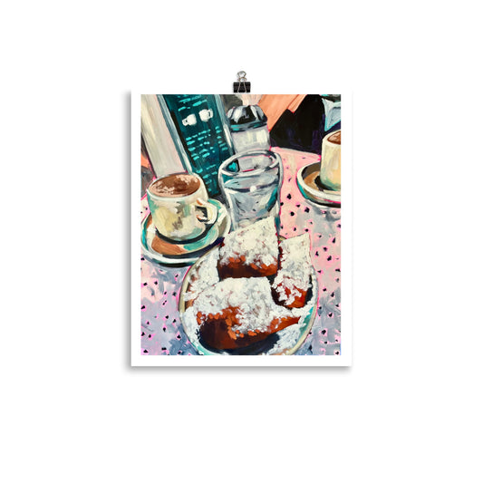 "Beignets and Cafe au Lait" Art Print
