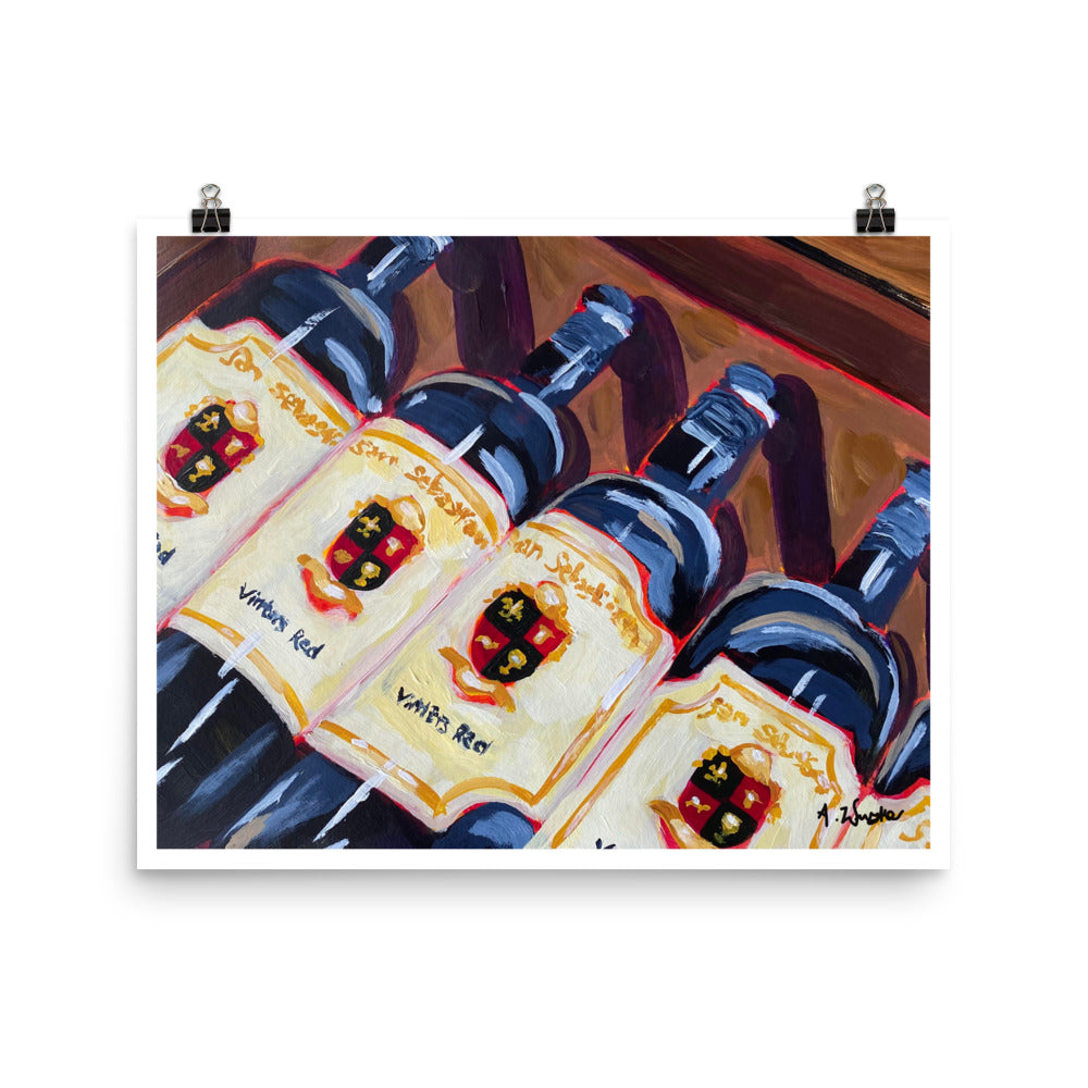 "Vintner's Red" Art Print