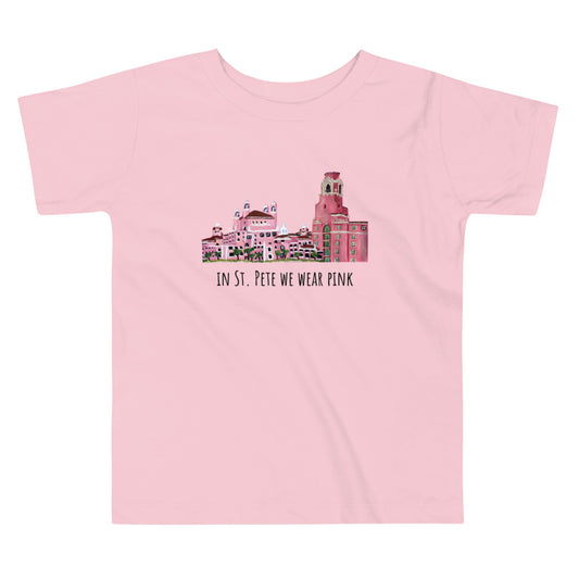 "In St. Pete We Wear Pink" TODDLER TEE