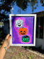 "Halloween Buckets" 8x10 Framed