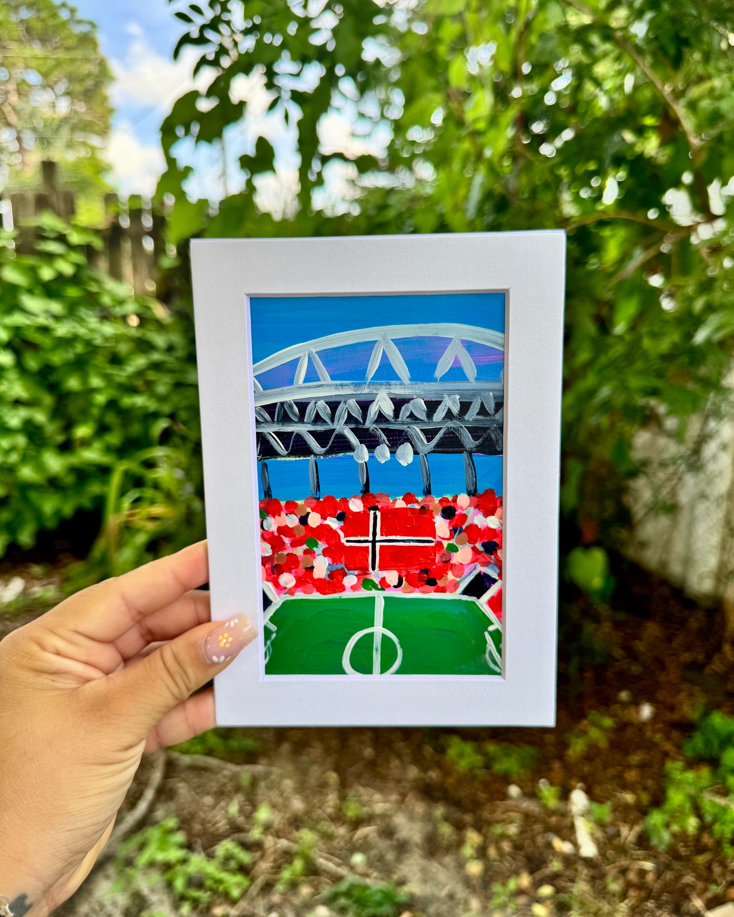 "Norway WC '26" Matted Frame