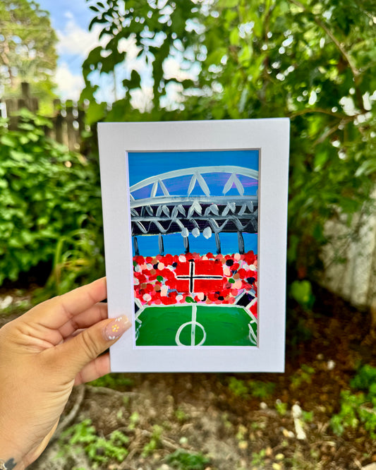 "Norway WC '26" Matted Frame