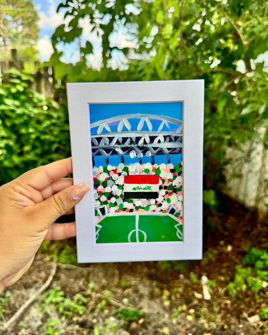 "Iraq WC '26" Matted Frame