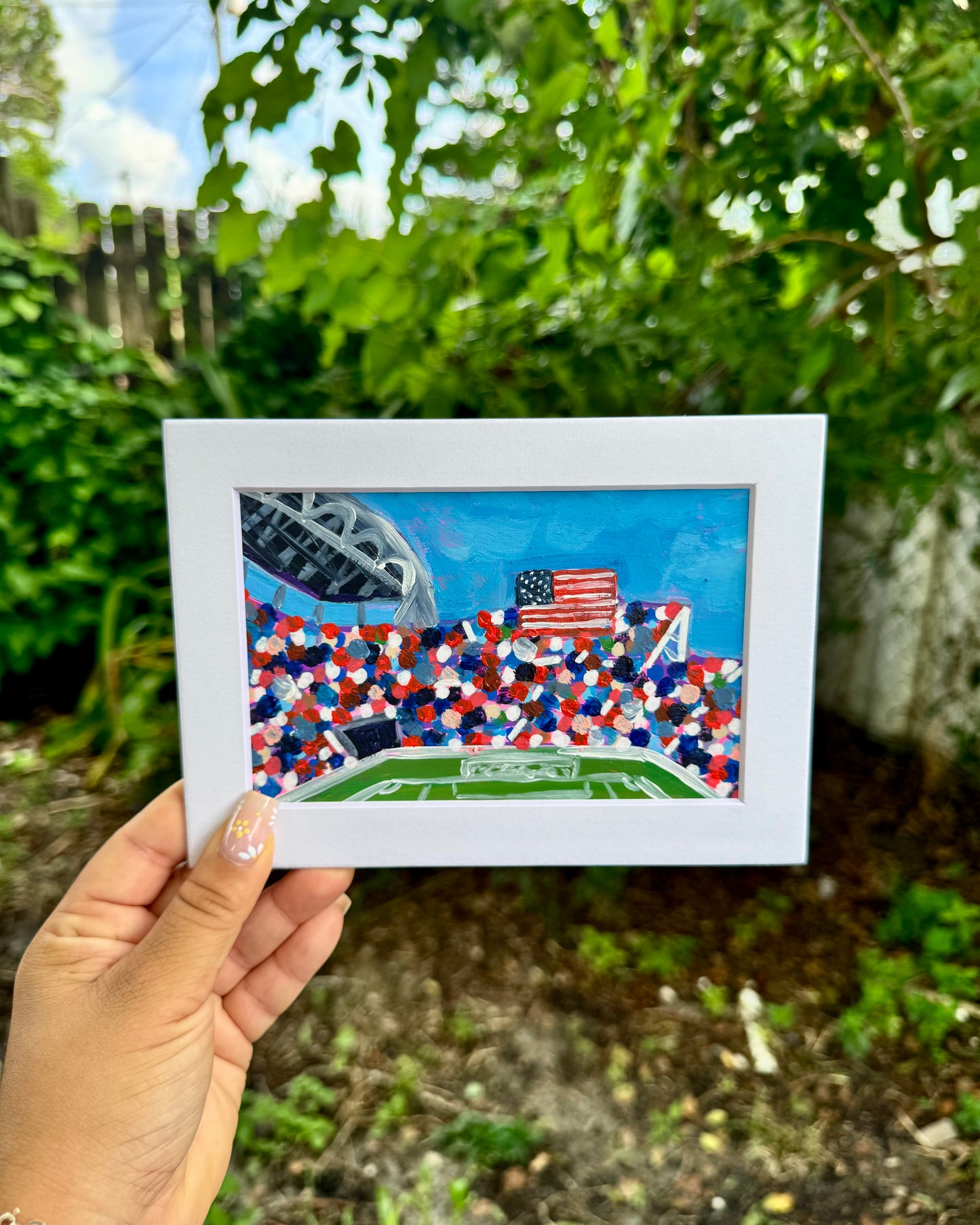 "USA WC' 26" Matted Frame