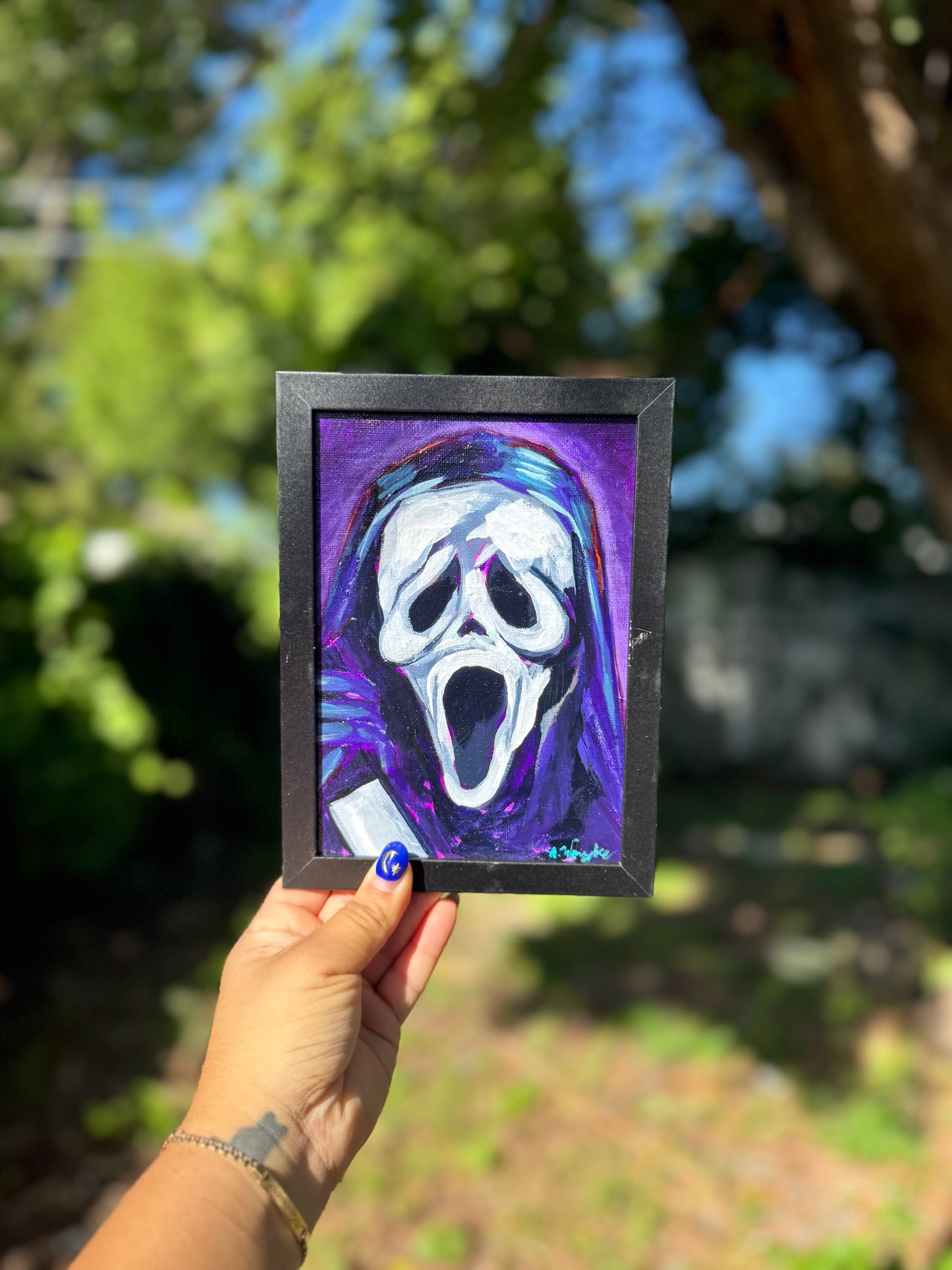 "Ghostface" 5x7 Framed