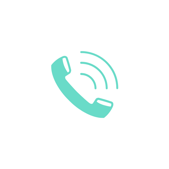 Vector art - green phone.