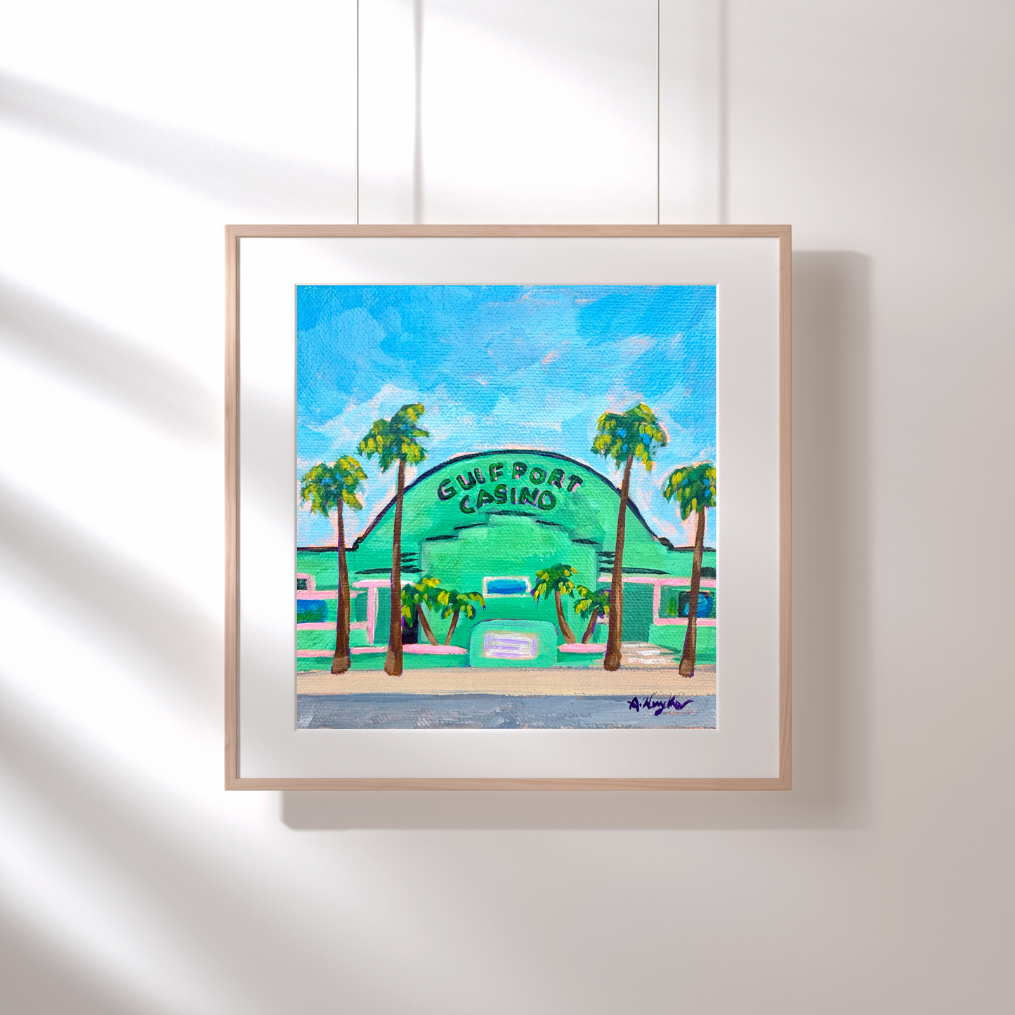 "Gulfport Casino" Art Print