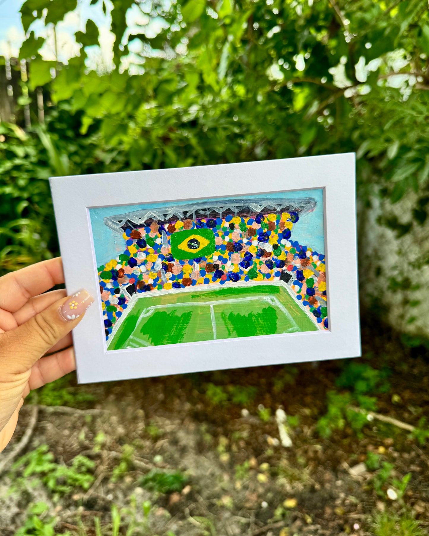 "Brazil WC '26" Matted Frame