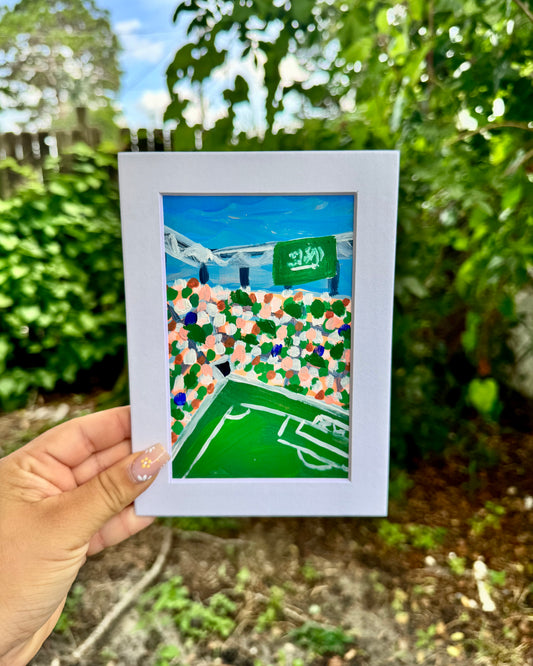 "Saudi Arabia WC '26" Matted Frame