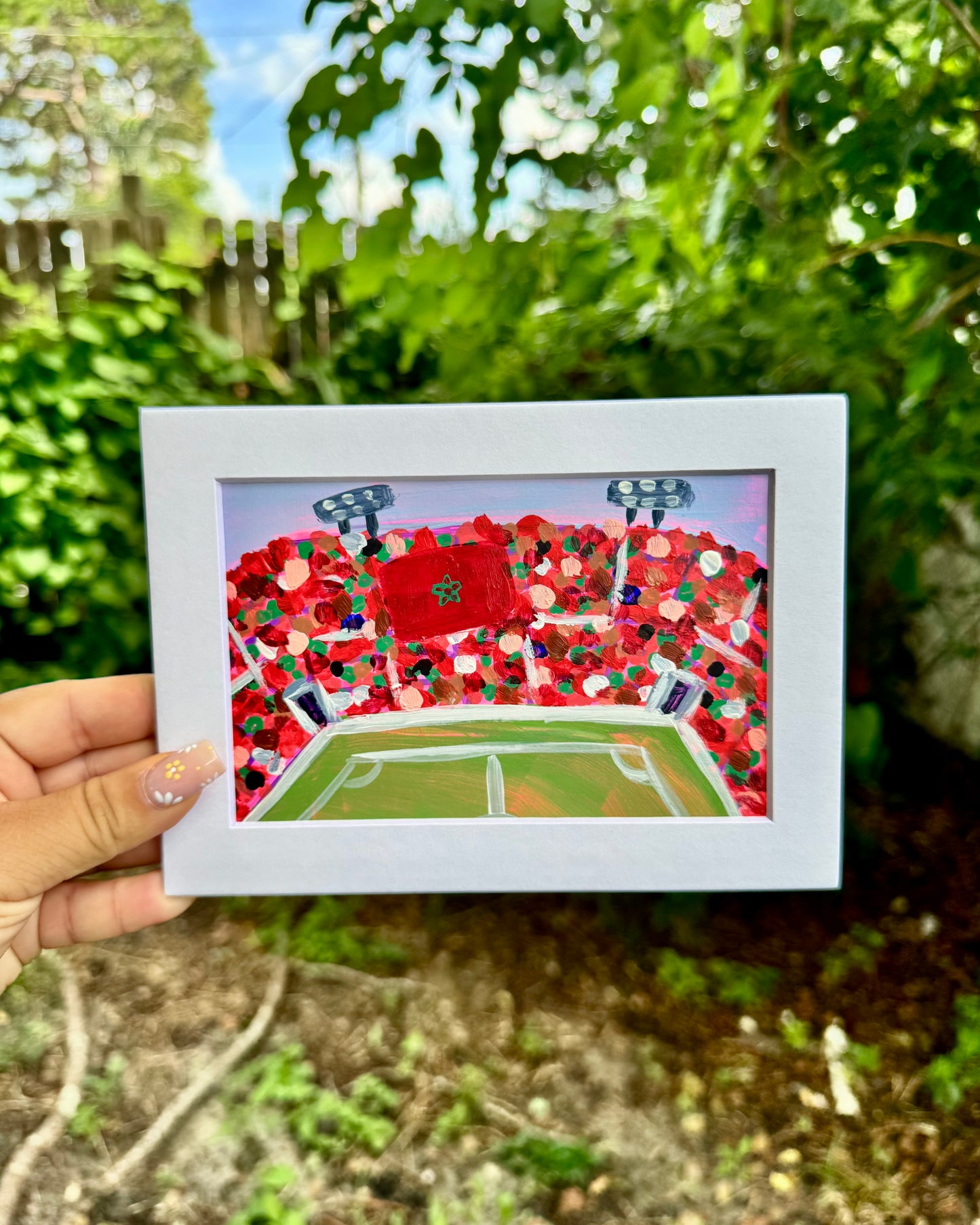 "Morocco WC '26" Matted Frame