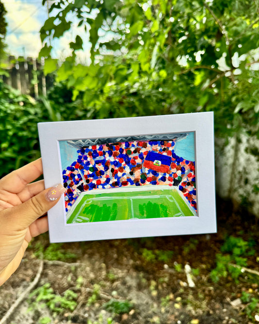 "Haiti WC '26" Matted Frame