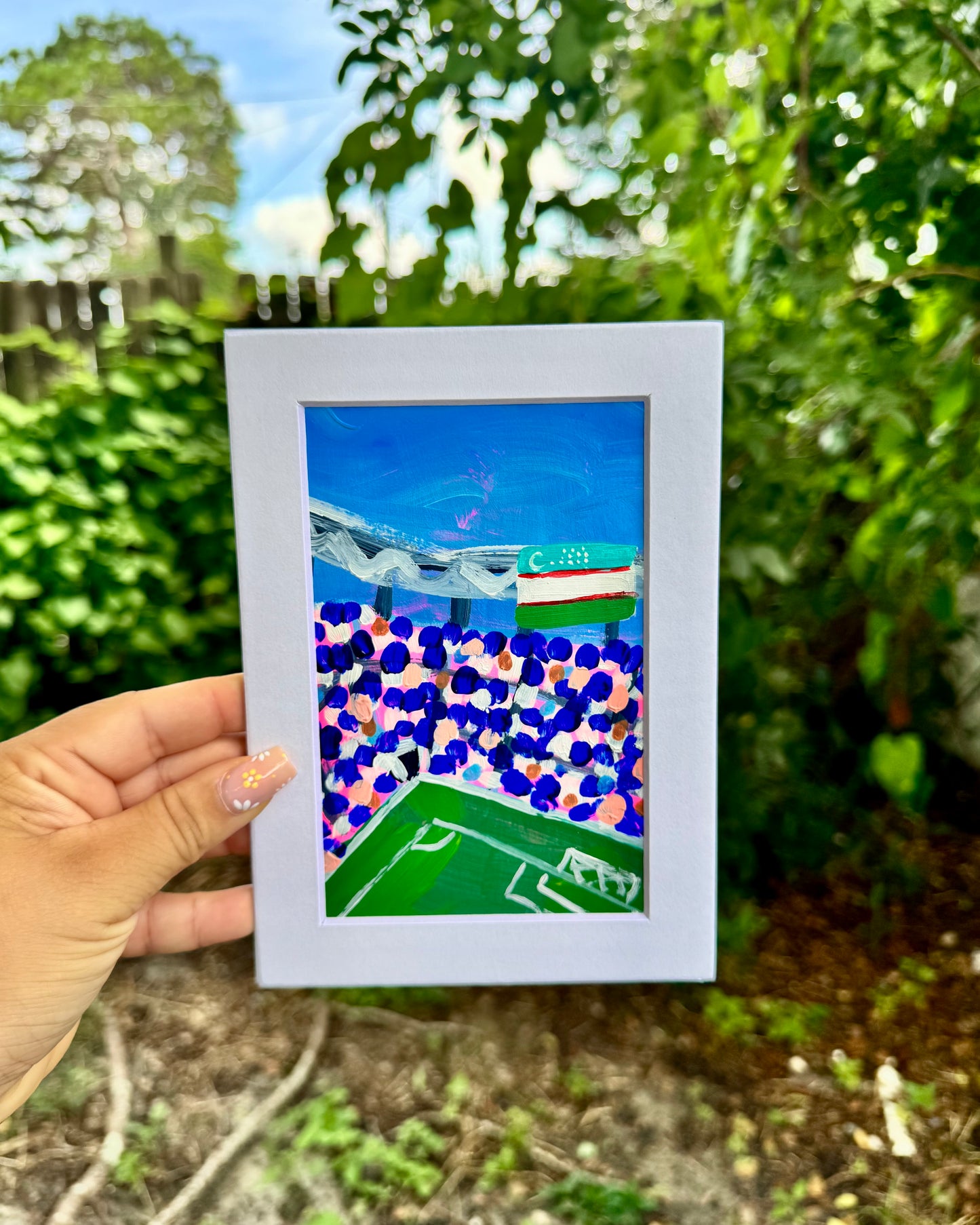 "Uzbekistan WC '26" Matted Frame
