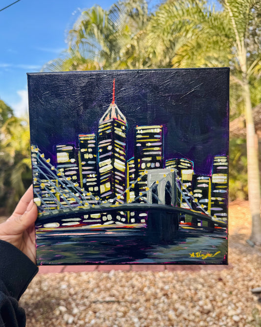 "Brooklyn Bridge" 10x10 Unframed