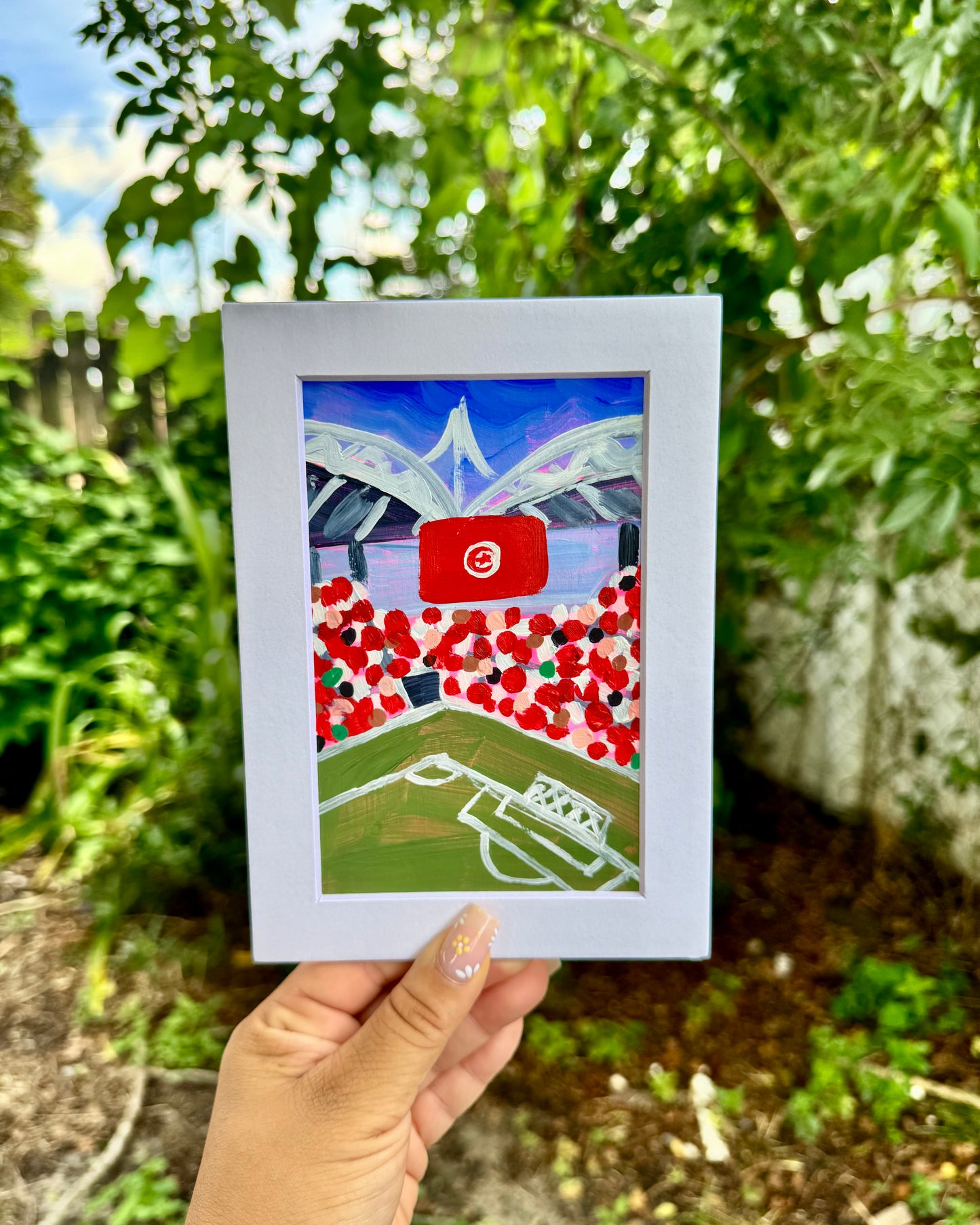 "Tunisia WC '26" Matted Frame