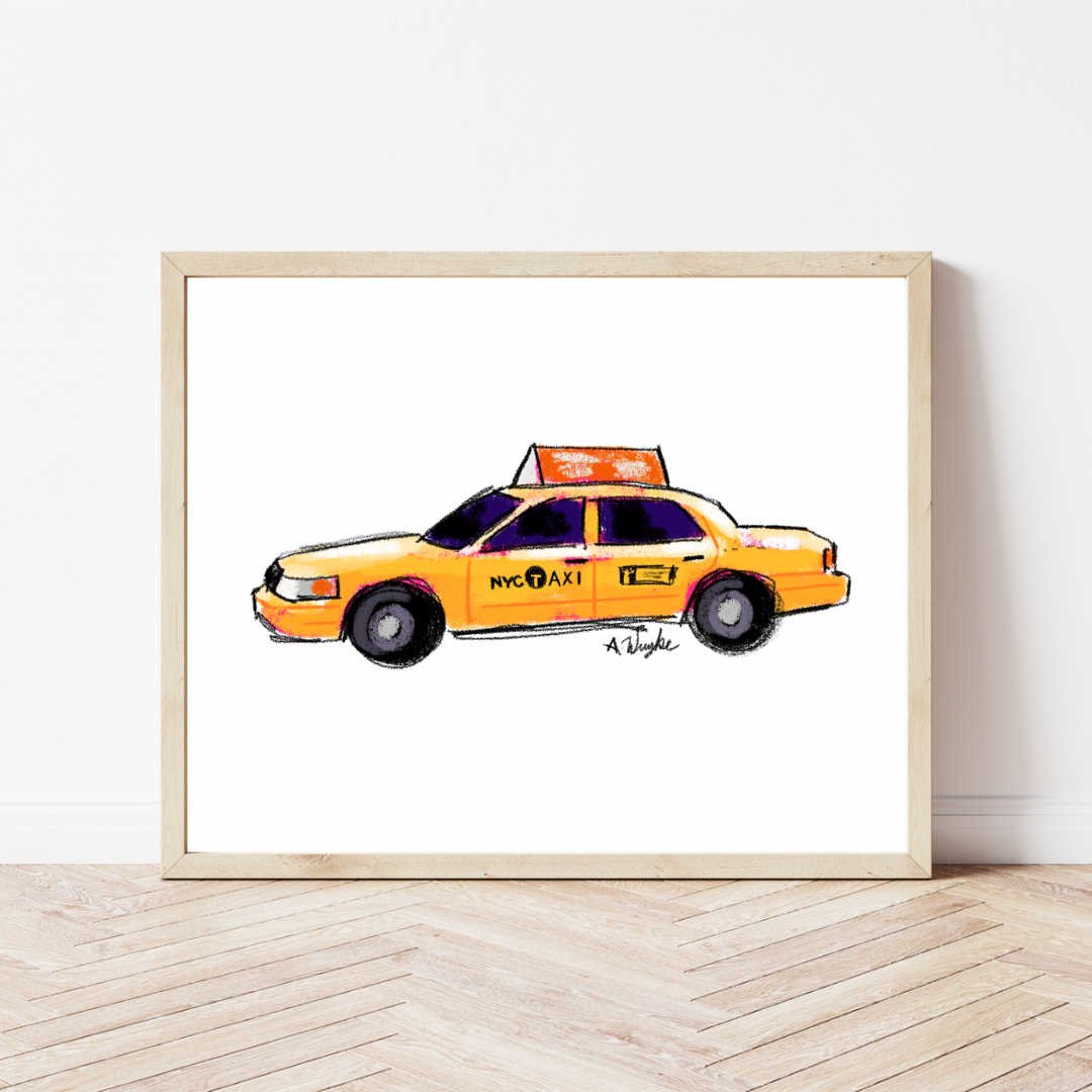 "NYC Cab" Art Print