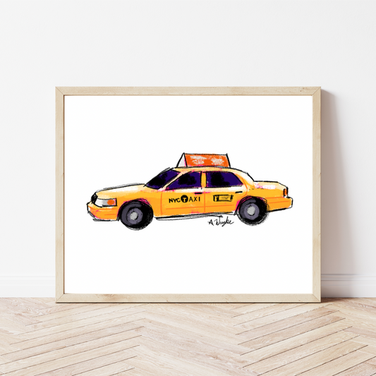 "NYC Cab" Art Print