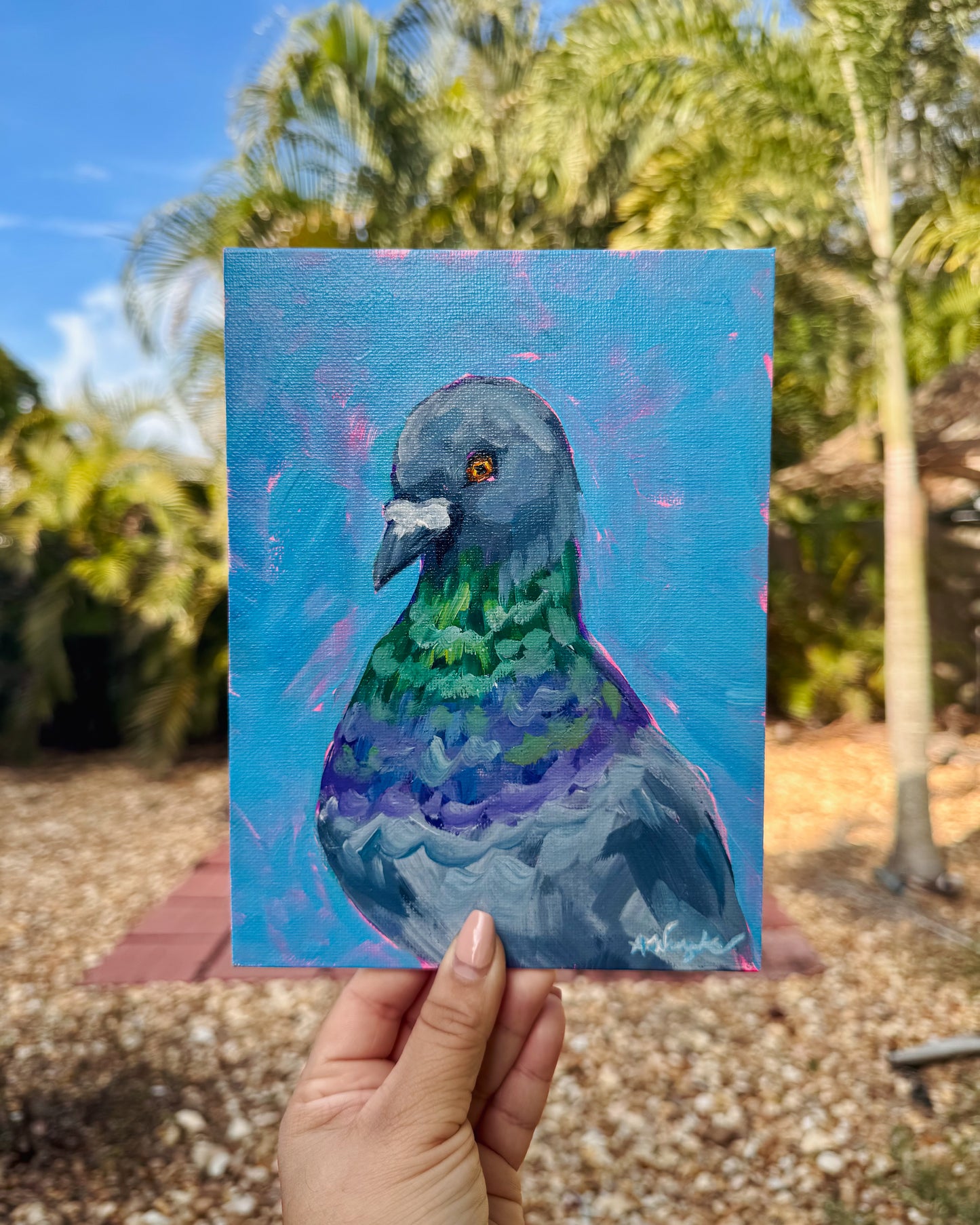 "NYC Pigeon" 6x8 Unframed
