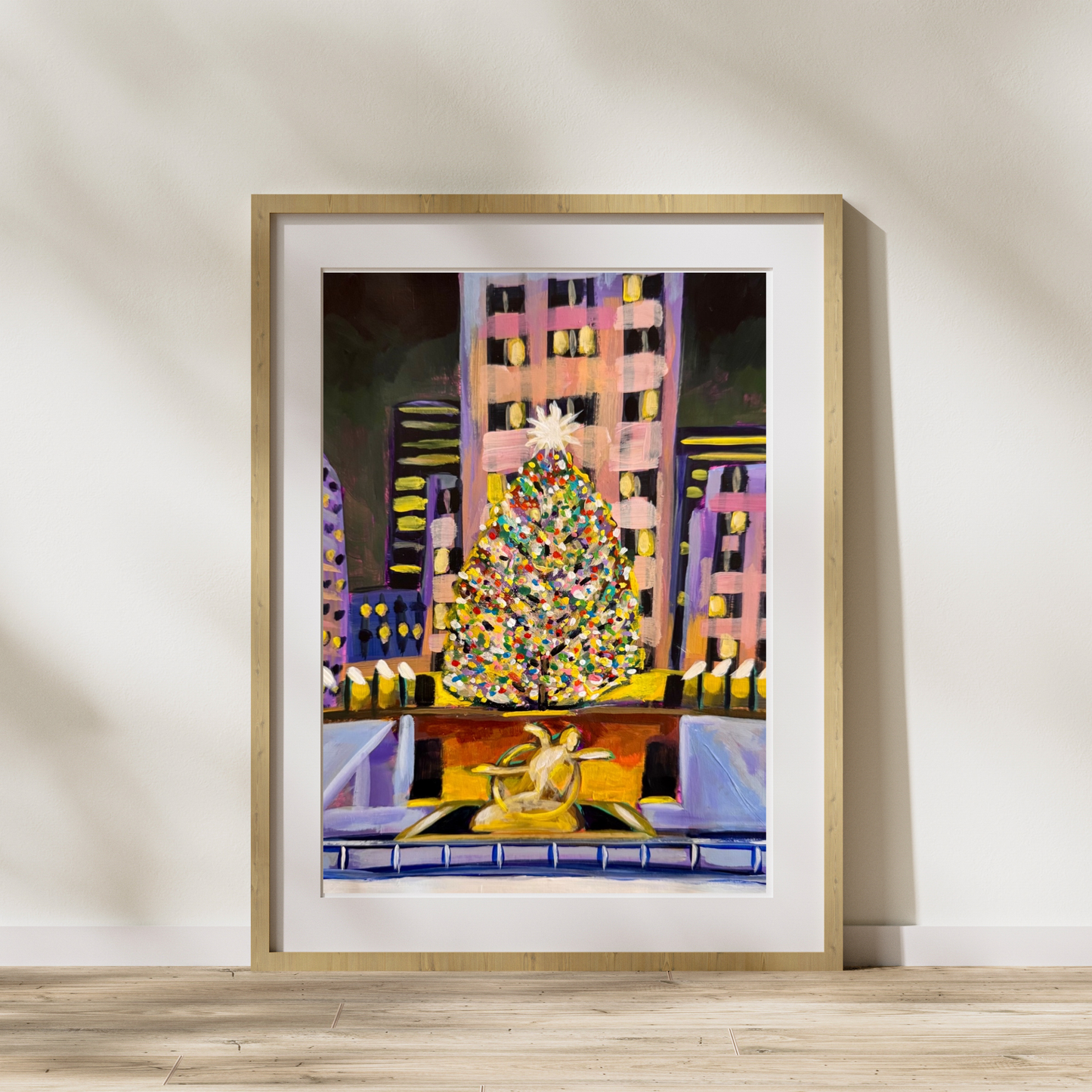 "Rockefeller Christmas Tree" Art Print