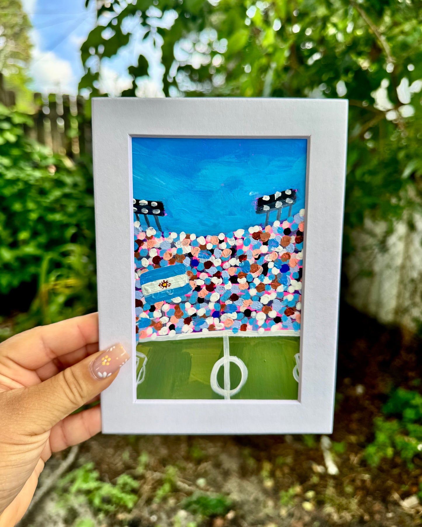 "Argentina WC '26" Matted Frame